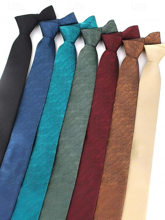 – Christmas Polyester Men's Stylish Herringbone Tie