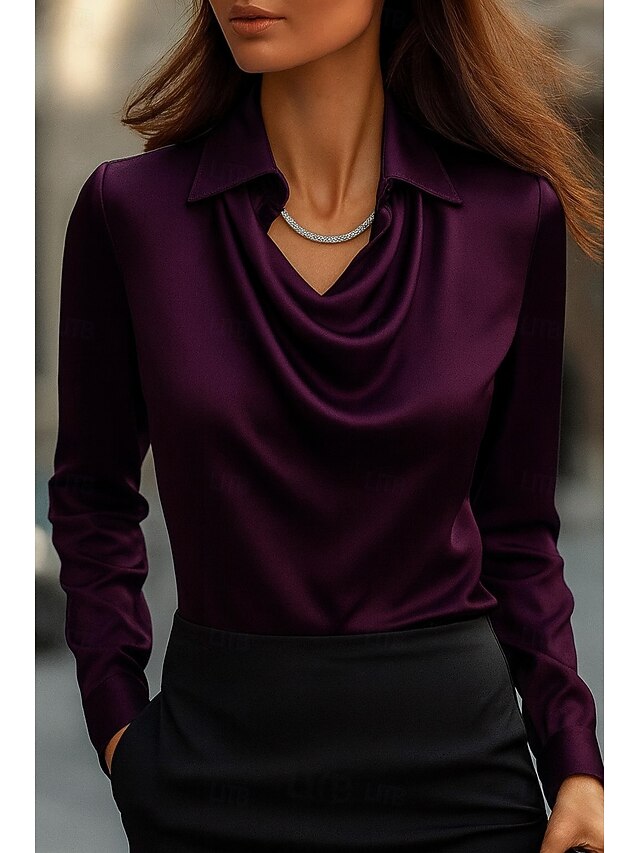 Women's Shirt Ruched Draped Graphic Geometric Abstract