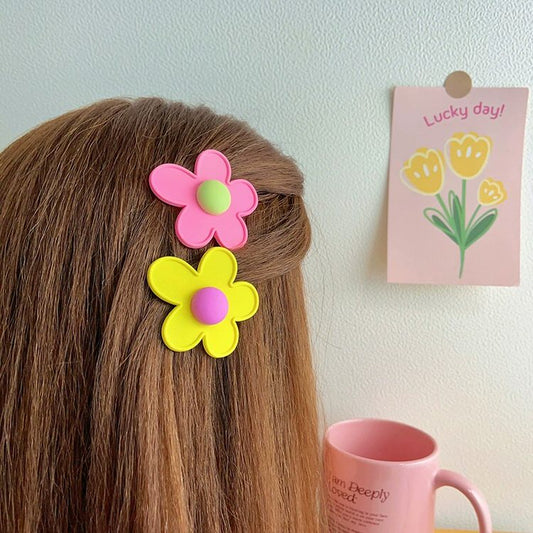 Süße abstrakte Blumen Haarspangen