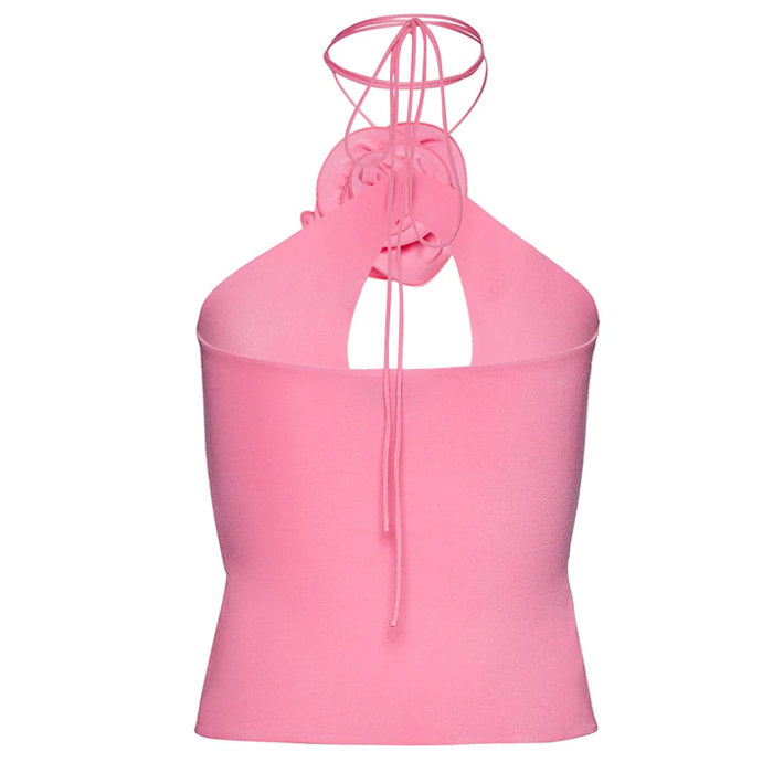 Pink Rose Halter Top