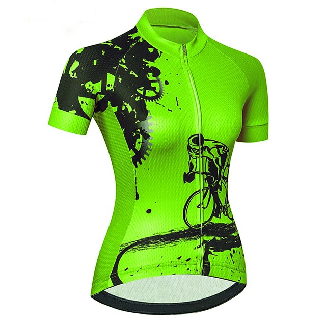 Women's Cycling Jersey Geometric Patterned Novelty Short