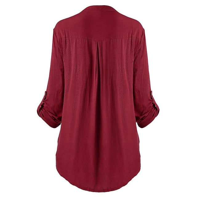 Women's Shirt Lace Shirt Tunic Shirts Blouse Elegant