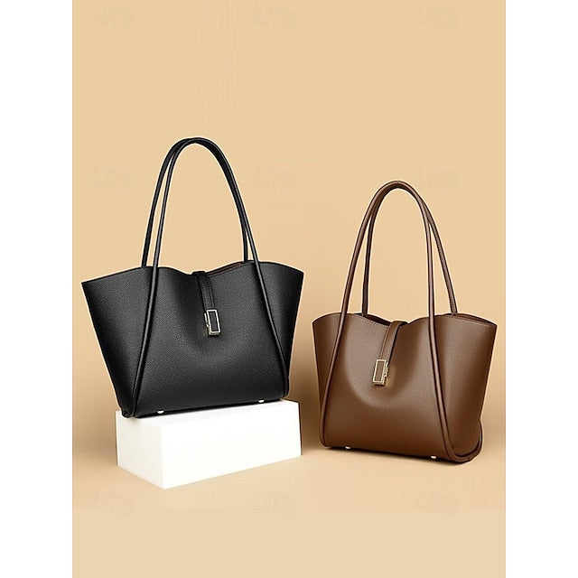 Women's Bag Tote Leather Faux Green