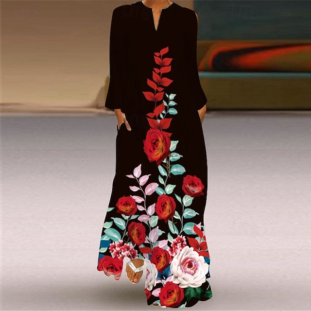 Women's Long Dress Maxi Dress Floral Dress Print Dress