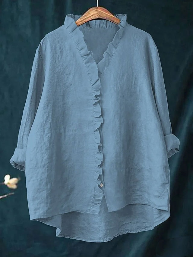 Easter Women's Tunic Casual Shirt Button Up Shirt Blouse