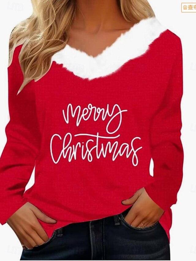 Women's Blouse Stylish Casual Long Sleeve V Neck Regular