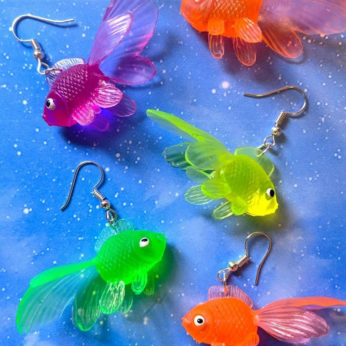 Multicolour Goldfish Earrings