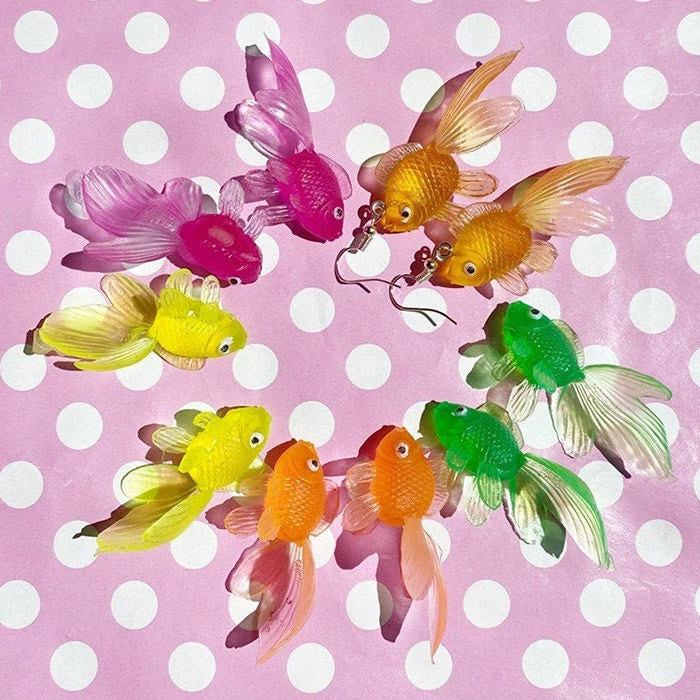 Multicolour Goldfish Earrings