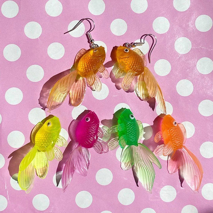 Multicolour Goldfish Earrings