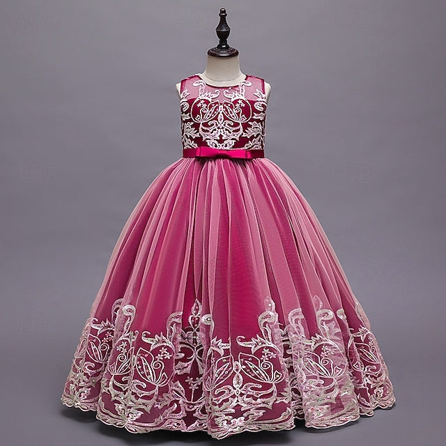 Girls' Princess Flower Dress Kid's Girl