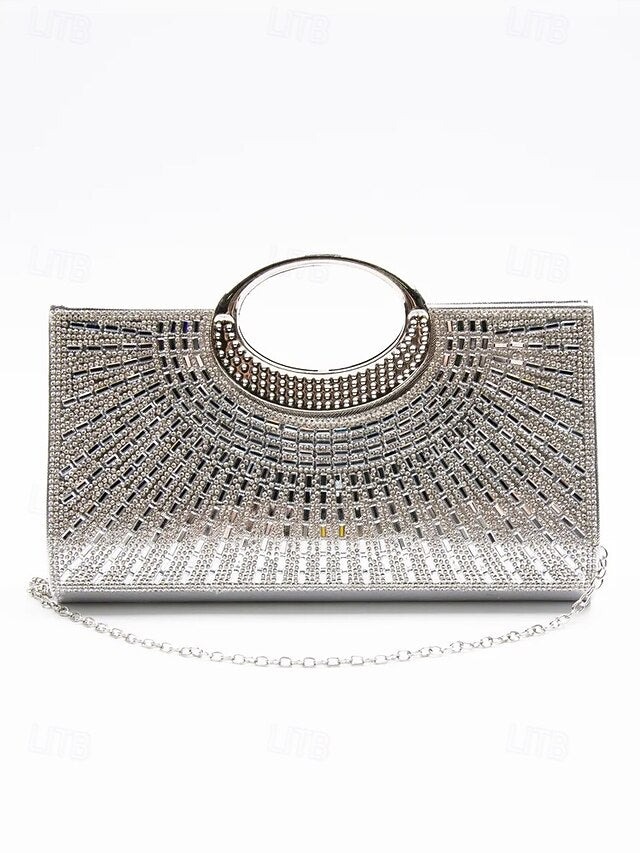 Round Handle – Evening Crystal Gold with Clutch Glamorous