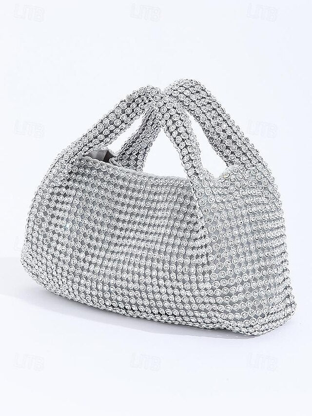 Handbag Sparkling – Women's Evening Silver Rhinestone
