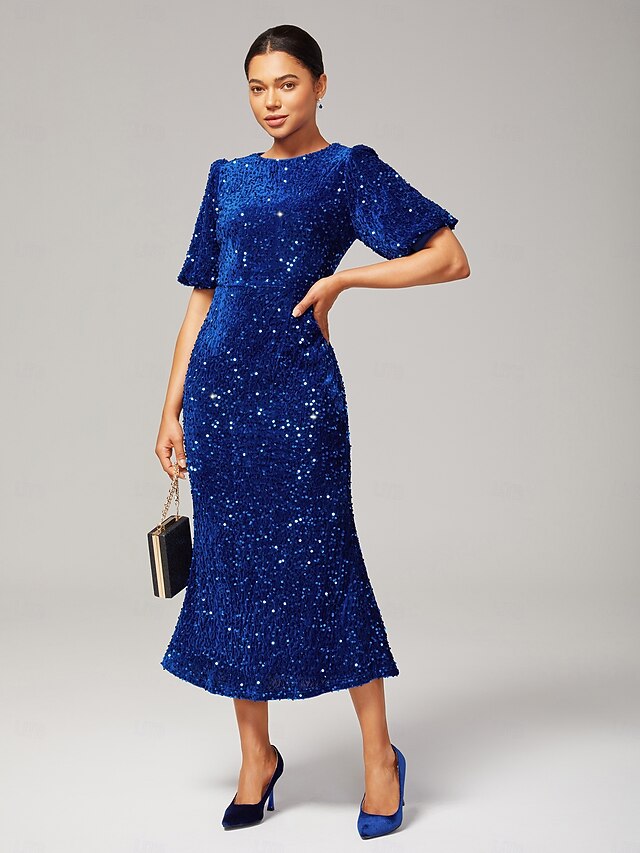 Women's Velvet Dress Sequin Dress Prom Dress Cocktail Dress