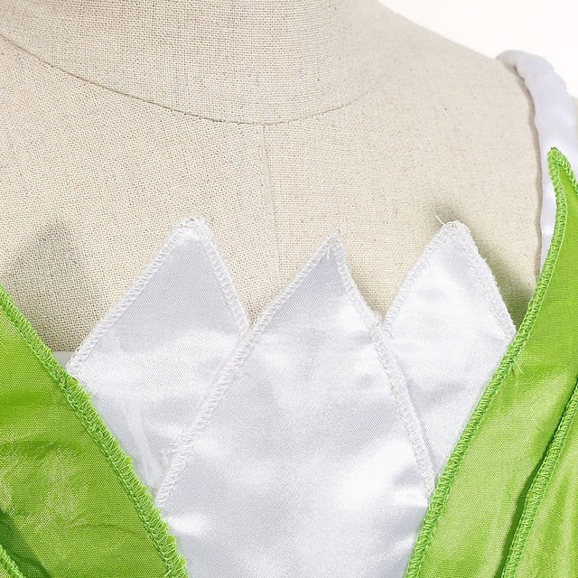 Dress Flower Bell Princess Fairytale Tinker Theme Tiana Girl