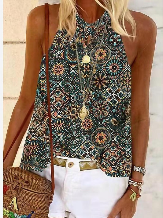 Women's Camisole Tank Top Halter Summer Tops Pink Blue