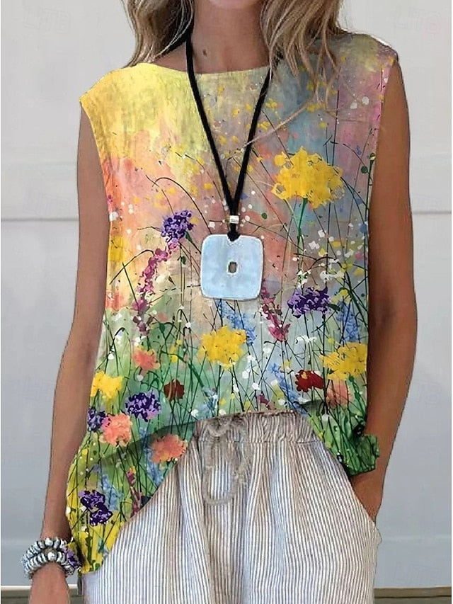 Women's Camisole Tank Top Floral Graphic Elegant Bohemia
