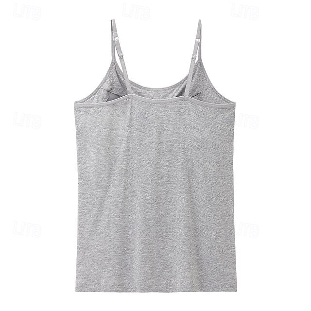 Multi Packs 3pcs Women's U Neck Sleeveless White+Black+Blue