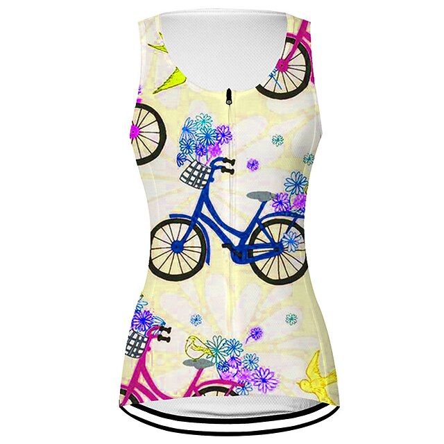Women's Cycling Vest Cycling Jersey Graphic Floral