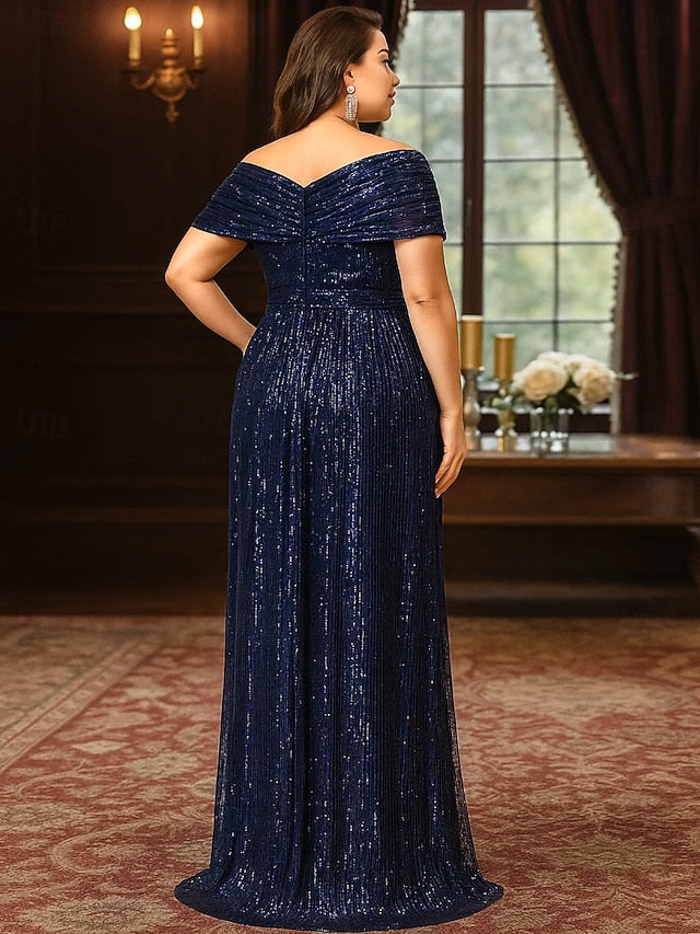 A-Line Floor Length Wedding Guest Dress Formal Dresses Evening