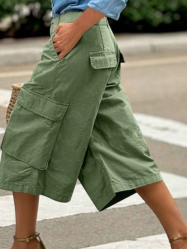 Women's Cargo Shorts Capri Pants Summer Shorts Fashion