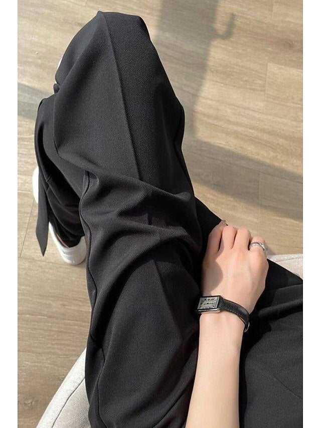 Women's Dress Pants Streetwear Casual Full Length Natural