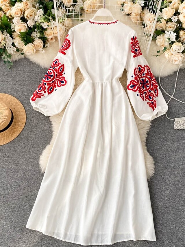 Women's Midi Dress A Line Dress Casual Outdoor Going out