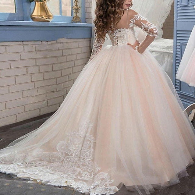 Princess First Girl Girls' Communion Flower Dress