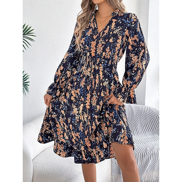 Women's Midi Dress A Line Dress Vacation Casual Outdoor