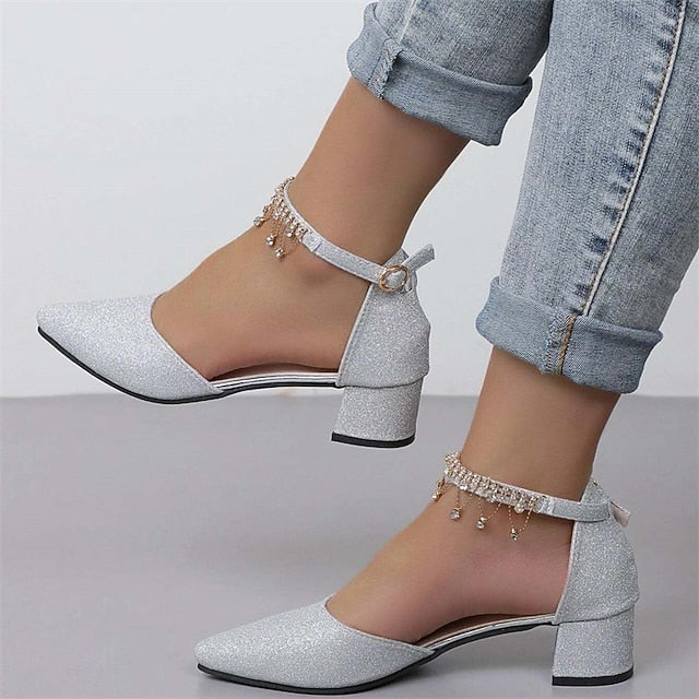 Women's Elegant Pumps Bridesmaid Shoes Bridal Wedding