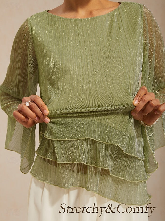 Women's Blouse Dressy Tops Flowy Tops Chiffon Tops Sequins