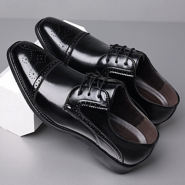 Men's with Black Color-Blocked Shoes White and