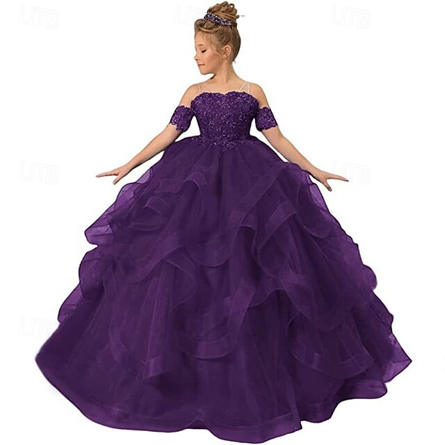 Girls' Princess Flower Dress Girl Kid's