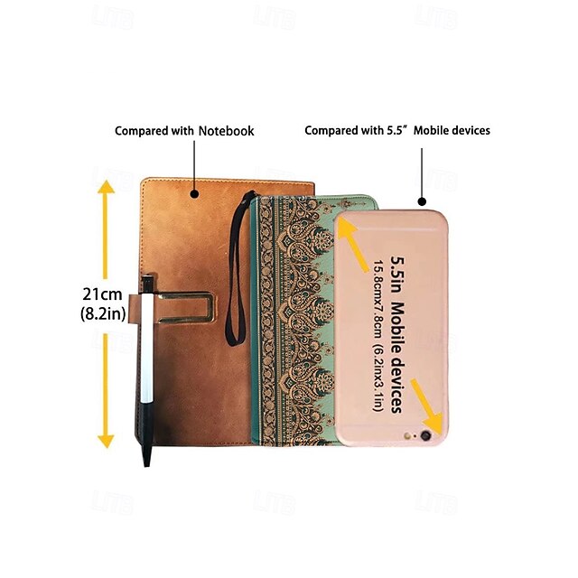 Wristlet – Floral Printed Bohemian Wallet Vintage Leather