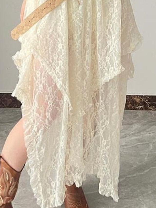 Women's Lace Skirt Bohemia Vintage Fashion Casual