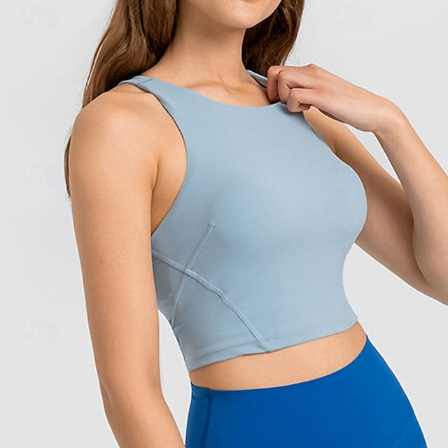 Women's Racerback  Bra Sports Tank Top Padded Sleeveless