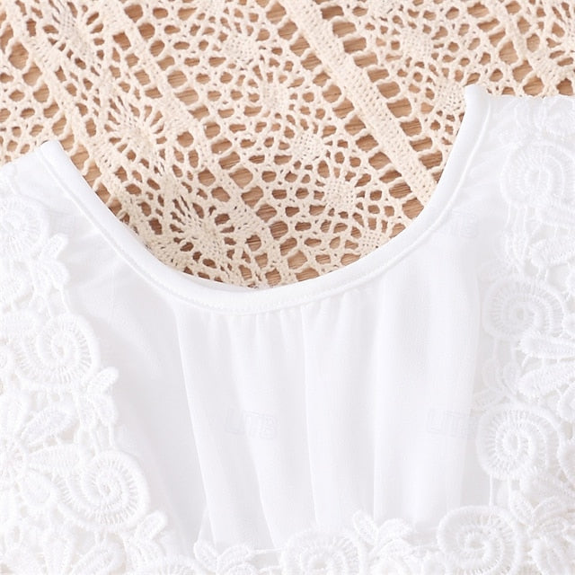 Girl Kid's Dress Flower Lace Girls' Princess