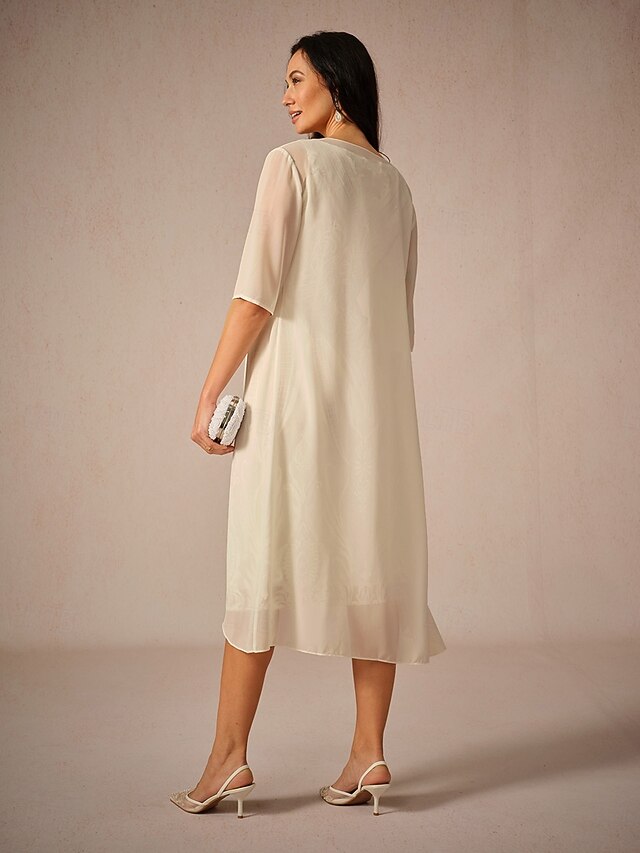 Women's Chiffon Tops Solid Color Elegant Stylish Half