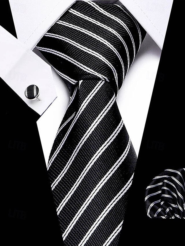 Set Men's – Checkered Purple Square and Silk Tie Pocket