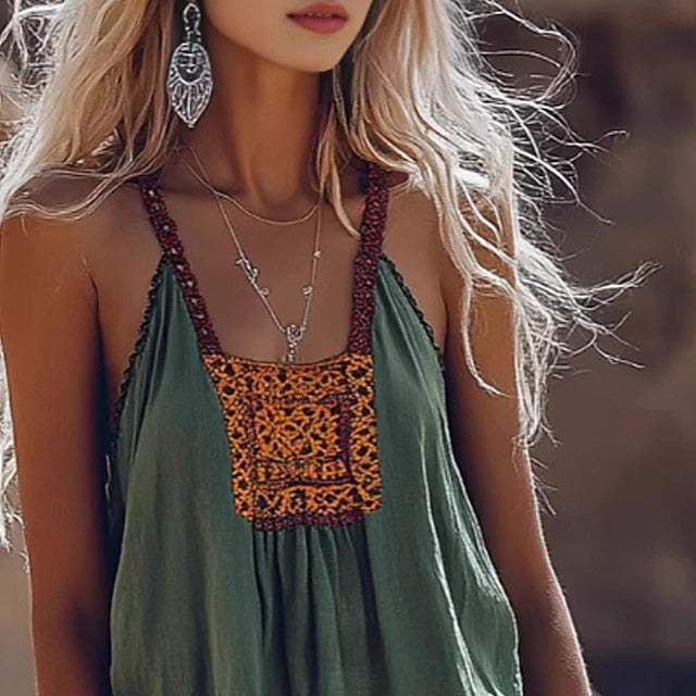 Women's Boho Shirt Blouse Print Flower Modern Casual Boho