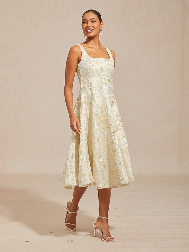 Women's Midi Dress Sheath Dress Elegant Graphic Sleeveless