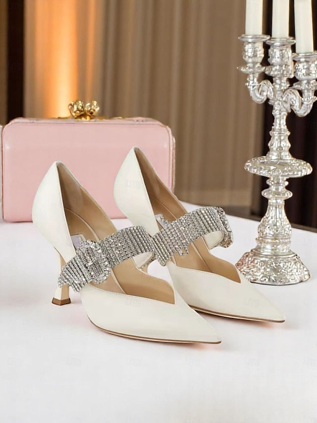 Slingback with Women's Rhinestone-Embellished Pumps