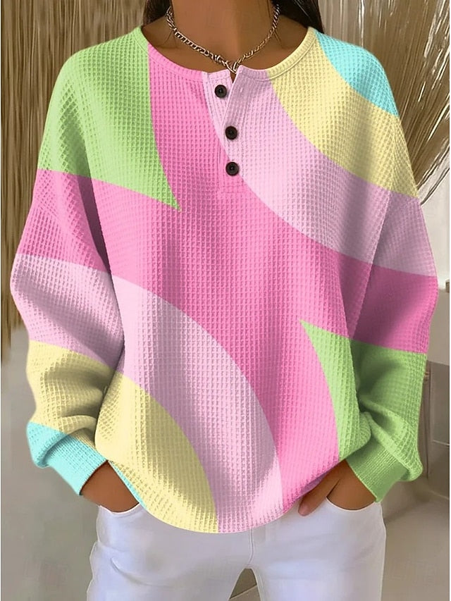Women's Pullover Sweatshirt Geometric Fashion Streetwear