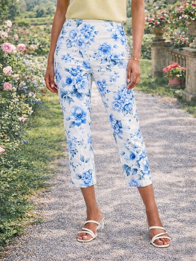 Women's Boho Pants Chinos Straight Vacation Fashion