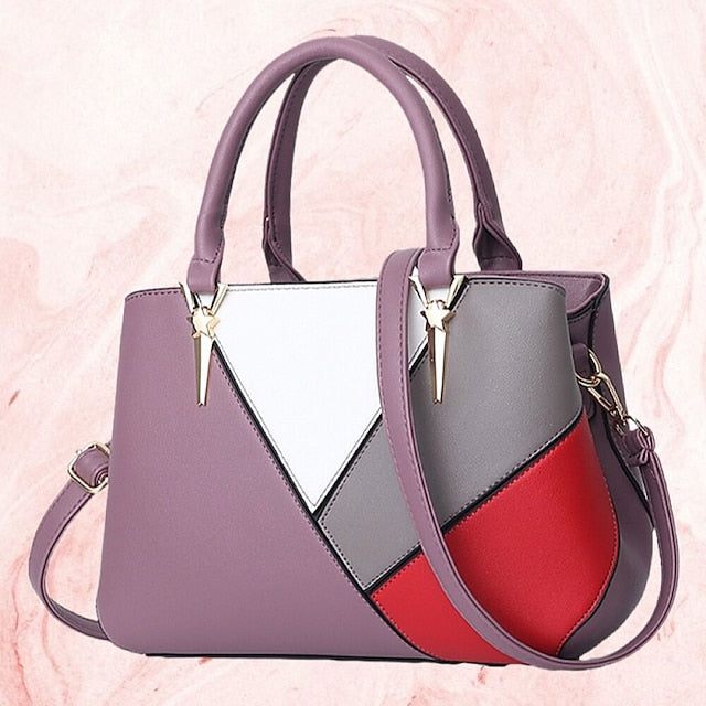 Shoulder Leather PU Handbag Bag Diaper Women's Tote