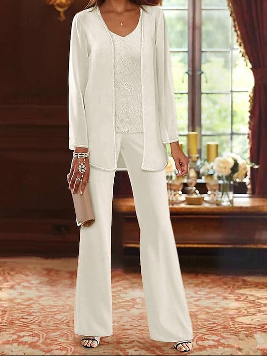 Formal Bride the Pantsuit Wedding Piece of Beach 3 Mother
