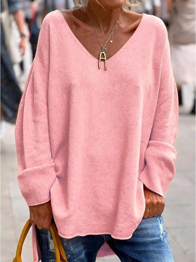 Women's Tunic Oversized Sweatshirt Pullover Sports Basic