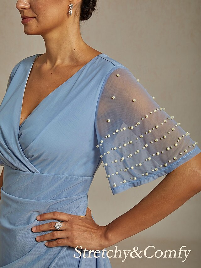 Women's Maxi Dress Sheath Dress Elegant Solid Color Short