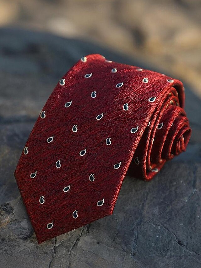 Classic Paisley and Men's Striped Necktie Silk Tie