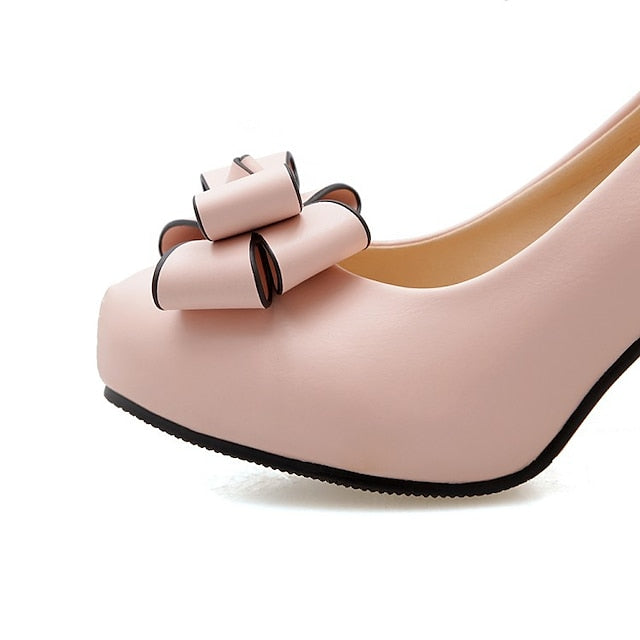 PU Lolita Shoes Heel Daily Girls' Cosplay Heels