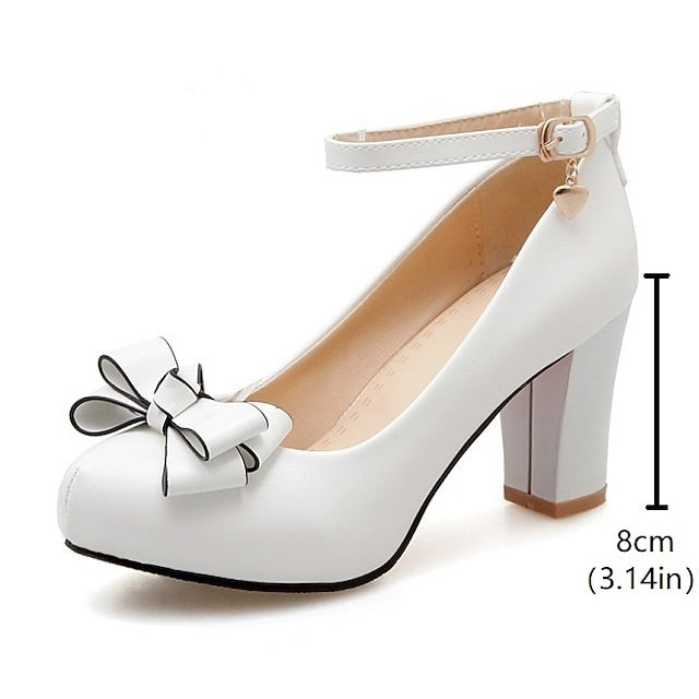 PU Lolita Shoes Heel Daily Girls' Cosplay Heels